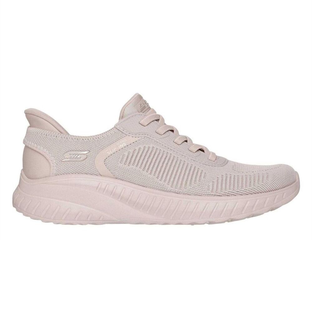 Skechers Womens/Ladies BOBS Sport Squad Chaos Flat Sneakers / Natural